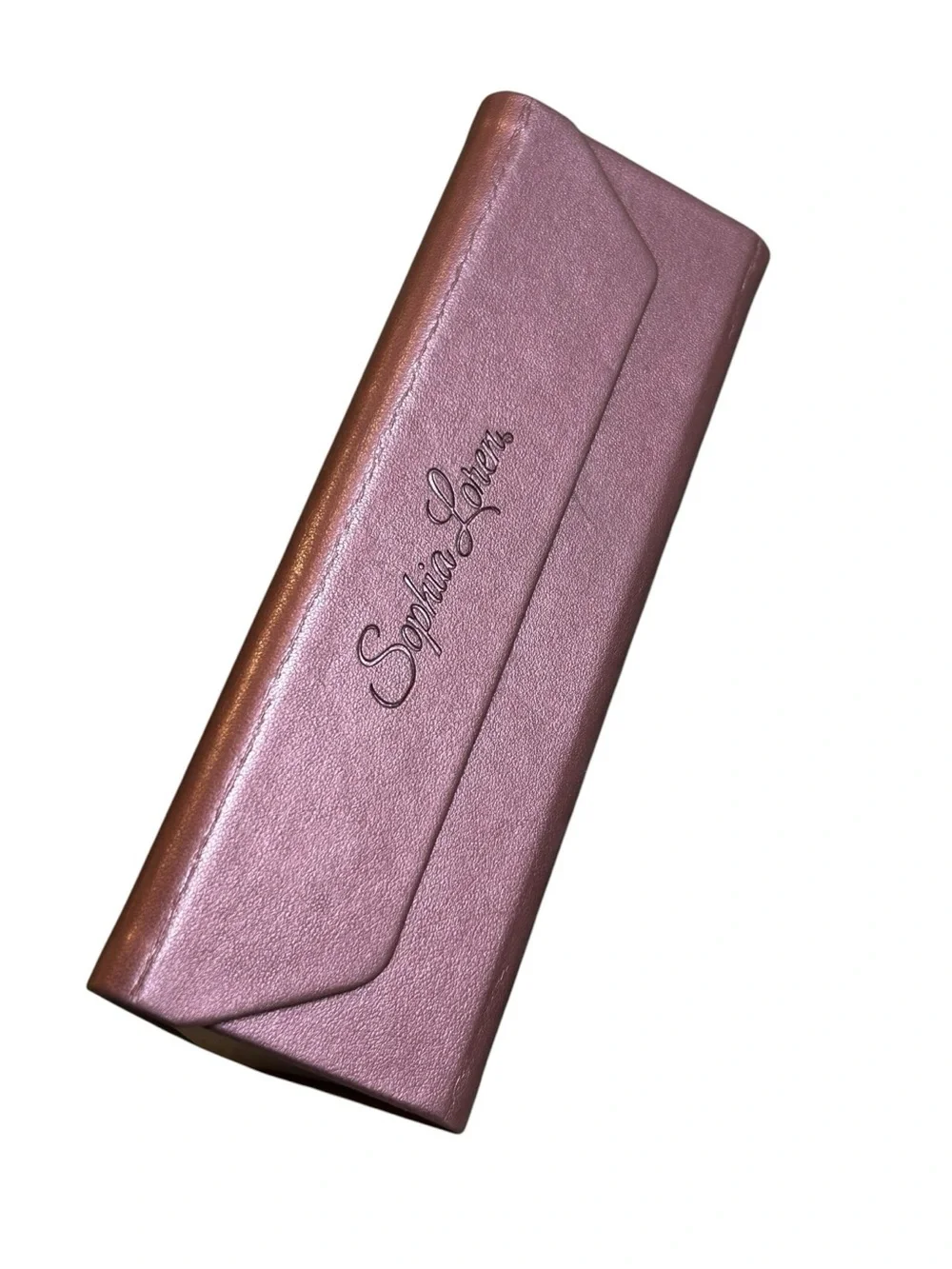 Sophia Loren Metallic Rose Glasses Case